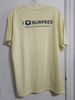 Camp Gladiator CG Victory I ❤️ BURPEES t-shirt